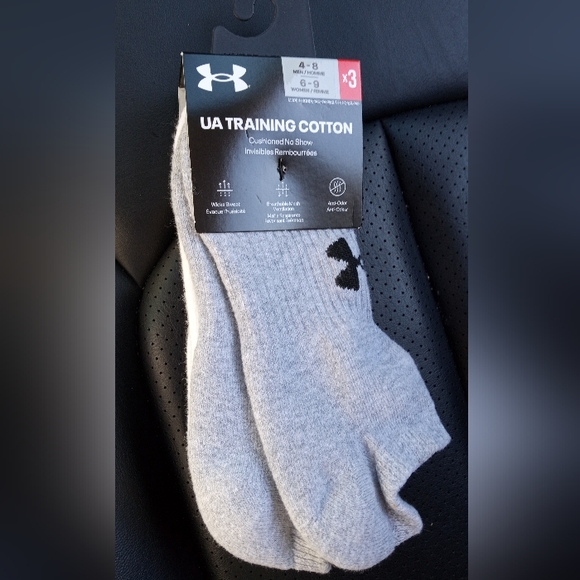 Under Armour Training No Show Socks - 3-Pair Pack,- Size:6-9 Women - Picture 3 of 7